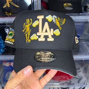 Black and Gold LA Cap